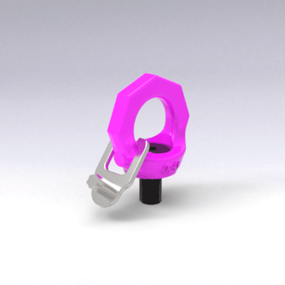 Lifting eye bolt, rotatable
