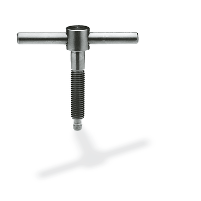 Tommy screw, with fixed bar, with thrust pad (type F)