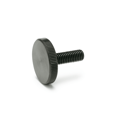 Flat knurled screws