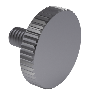 Knurled thumb screws, thin type