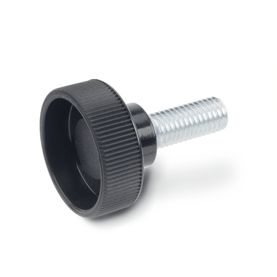 Hollow knurled knobs