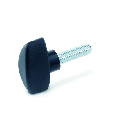 Wing screws with protruding hub