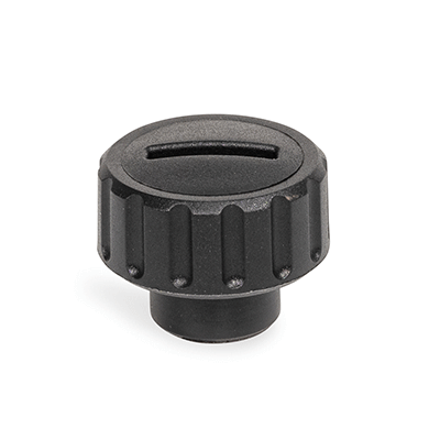 Knurled Nuts, Plastic, Bushing Brass