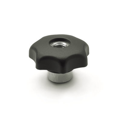 Quick release star knobs, Plastic, bushing Stainless Steel