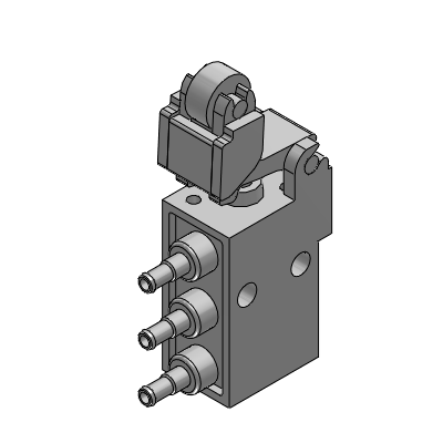 Roller lever valve