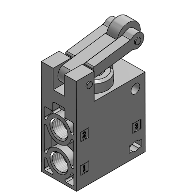 Roller lever valve