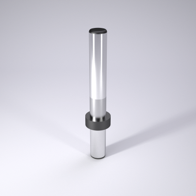 带凸缘的导向柱