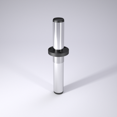 带中肩固定的可换导向柱