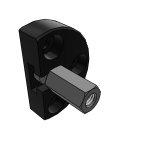 Quick fit couplings with radial offset compensation and screw-on flange