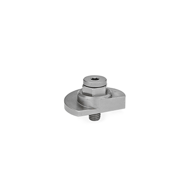 Clamping Bolts, Stainless Steel, Upward Clamping, with Threaded Bolt, Type SK with hex