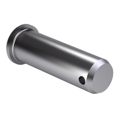 Clevis pins with small head, without cotter pin hole, form A