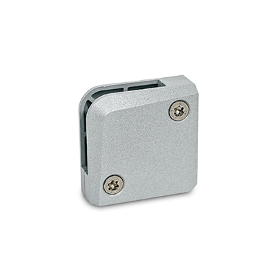 Panel Support Clamps, Zinc Die Casting, for Glass and Plastic Panels, Type E, Corner clamp