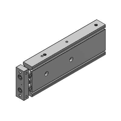 twin-piston cylinder, x stroke