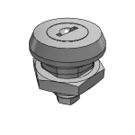 Quarter-turn locks lockable, stainless steel
