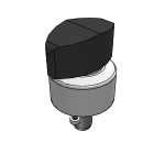 Quarter-turn clamp locks, stainless steel twist knob plastic or stainless steel