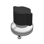 Quarter-turn latches, stainless steel rotary knob plastic or stainless steel