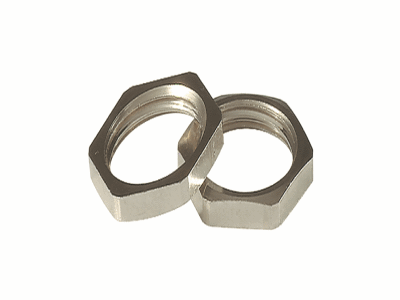 Hexagonal locknut NPT Brass