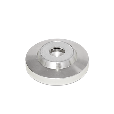 Stainless Steel Foot Plates for Grub Screws DIN 6332, Type N without plastic cap