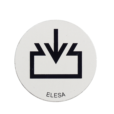 Aluminium discs with re-fill symbol
