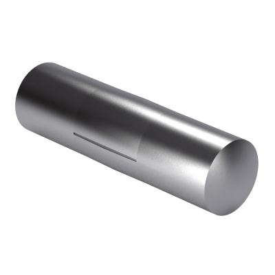 Grooved pins, third length center grooved