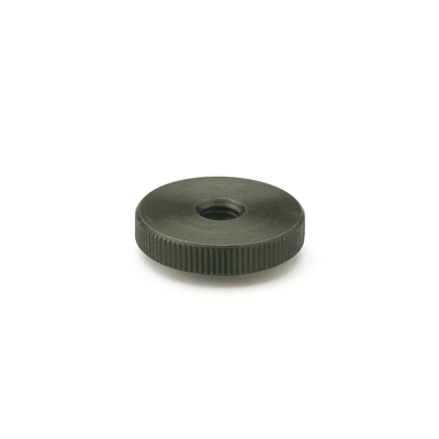 Flat knurled nuts