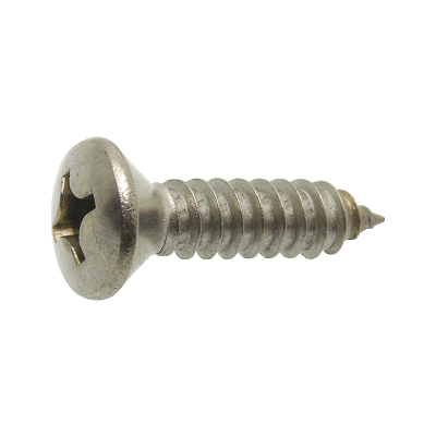 Raised countersunk head tapping screw form C cross recess "phillips" DIN 7983 - Stainless steel A2