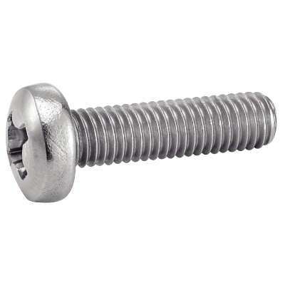 Pan head machine screw cross recess phillips - DIN 7985 - Stainless steel A2
