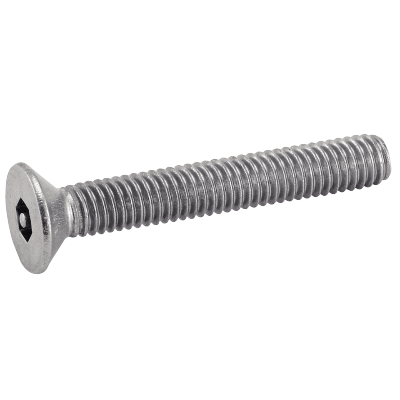 Hexagon socket countersunk head screw with security pin - DIN 7991 - Stainless steel A2