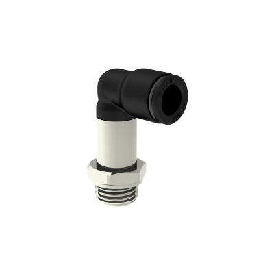 Swivelling Extended Elbow fitting, male, parallel