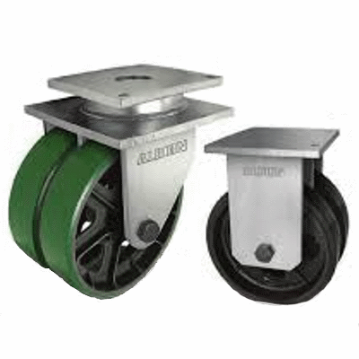 Dual Wheel Kingpinless Caster