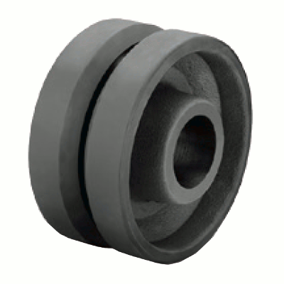Impact Loading V-Groove Ductile Iron Wheels