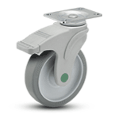Non Magnetic Nylon Swivel and Brake Medical Caster