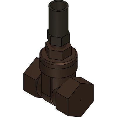 Conex Bänninger 1121 Gate Valve Lockshield - PN20 - Bronze Industrial Valves