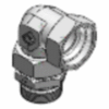 Adjustable elbow couplings with taper