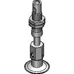 Pad with spring fitting