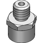 Pad with compact locking fitting