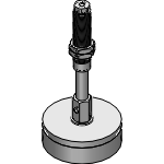Pad with spring fitting