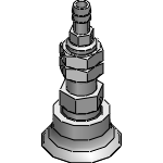 Pad with locking fitting