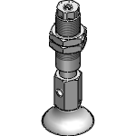Pad with spring fitting