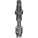 Pad with spring fitting non-rotative type