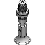 Pad with spring fitting