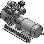 Rotary vane vacuum pump