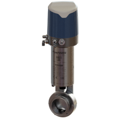 Automatic butterfly valve DPAX GEN 2 CLAMP with Sorio control box