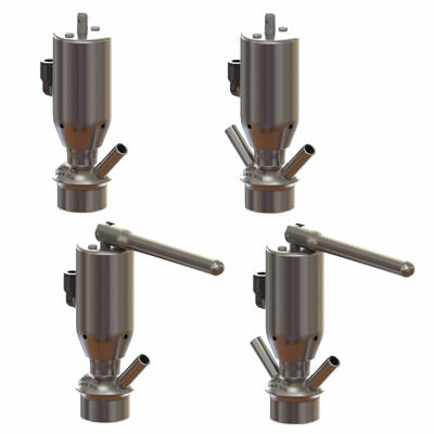 Robinet prise d'échantillon automatique PEAX DN06 DIN SOUDURE SUR PAROI