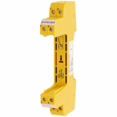 4-pole base part for accommodating a BLITZDUCTOR XT/XTU arrester module