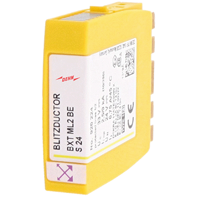 Combined surge arrester module for 2 single wires BLITZDUCTOR XT with LifeCheck