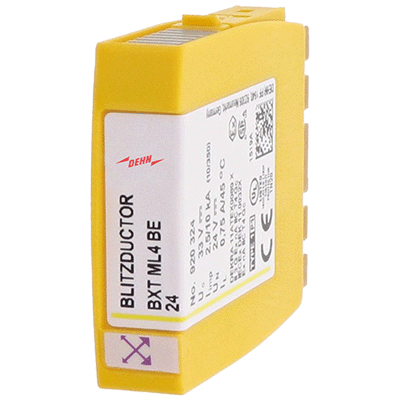 Combined surge arrester module for 4 single wires BLITZDUCTOR XT with LifeCheck