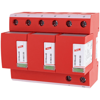 Combined surge arrester type 1 + type 2 DEHNventil M for three-phase TN-C systems