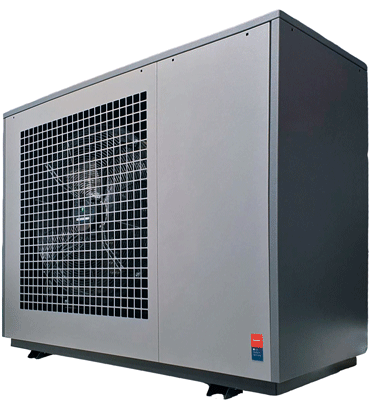 Air-to-water heat pump for heating and cooling, Up to 25 kW heating load