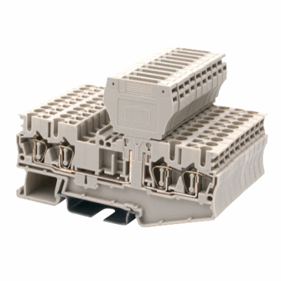 Disconnect terminal Blocks,Spring Clamp Connection,Width:5.10mm,300V,6A